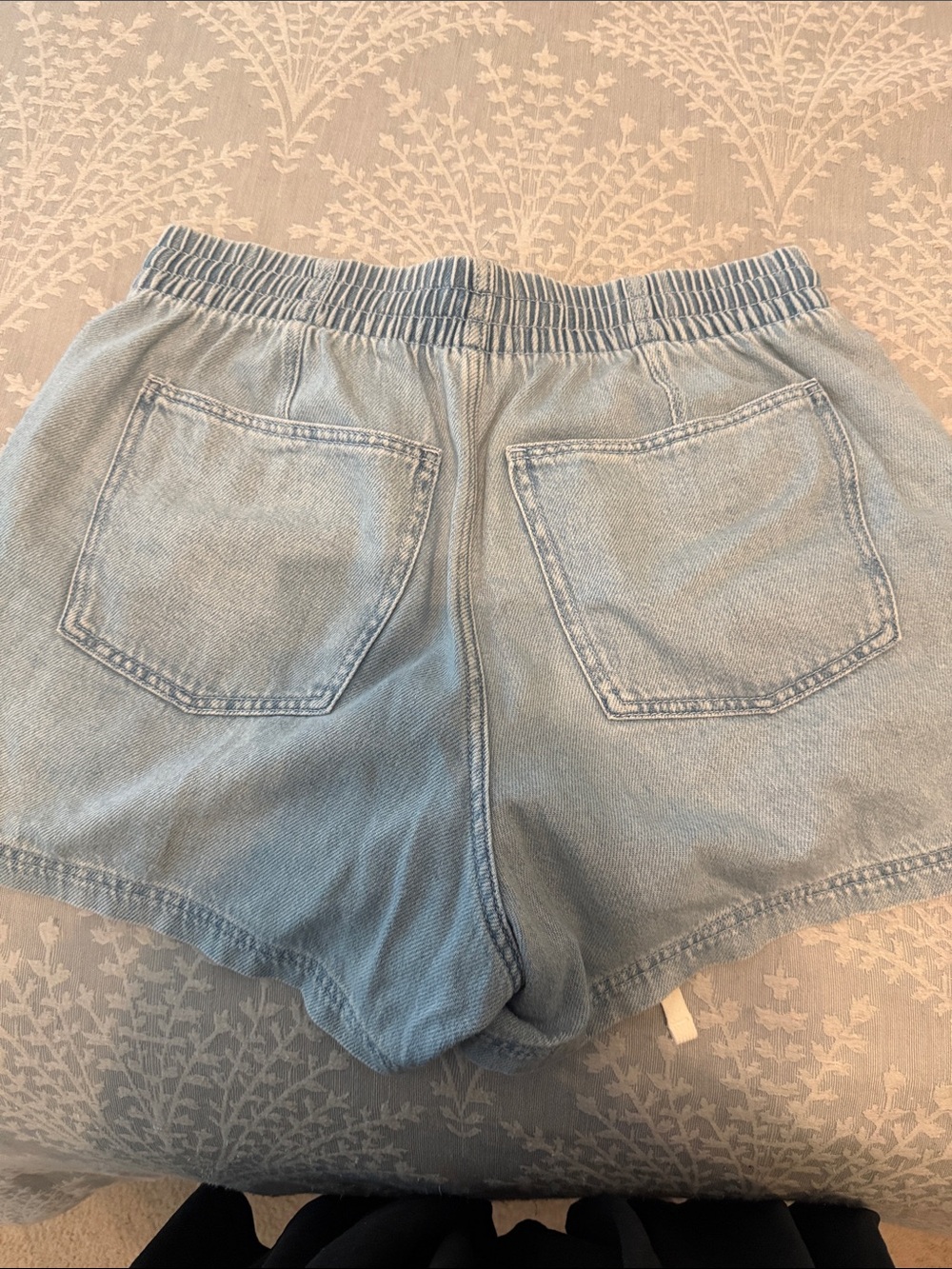 Universal Thread Light Blue Elastic Waist Denim Shorts with Drawstring - Picture 5 of 6
